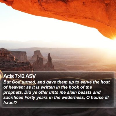 Acts 7:42 ASV Bible Verse Image