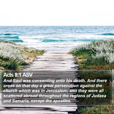 Acts 8:1 ASV Bible Verse Image