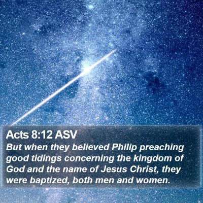 Acts 8:12 ASV Bible Verse Image