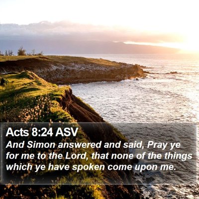 Acts 8:24 ASV Bible Verse Image