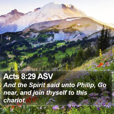 Acts 8:29 ASV Bible Verse Image