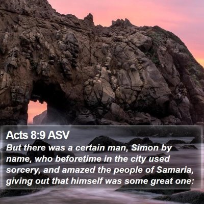 Acts 8:9 ASV Bible Verse Image