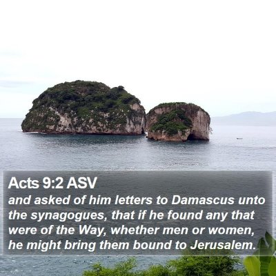 Acts 9:2 ASV Bible Verse Image