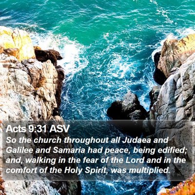 Acts 9:31 ASV Bible Verse Image