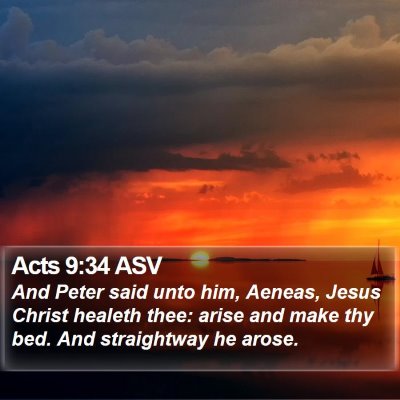 Acts 9:34 ASV Bible Verse Image