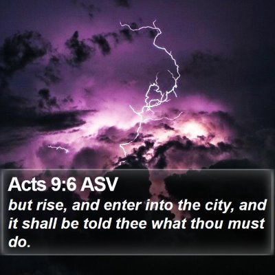 Acts 9:6 ASV Bible Verse Image
