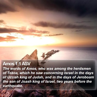 Amos 1:1 ASV Bible Verse Image