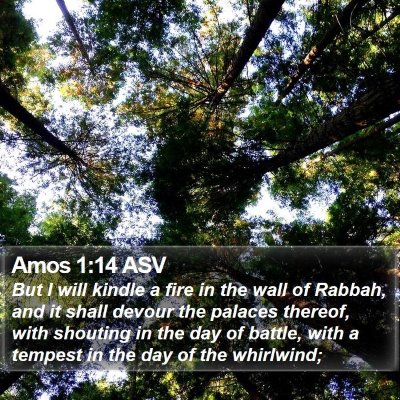 Amos 1:14 ASV Bible Verse Image