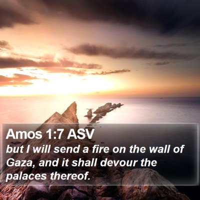 Amos 1:7 ASV Bible Verse Image