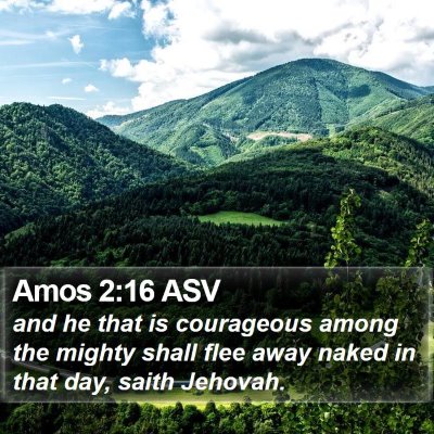 Amos 2:16 ASV Bible Verse Image