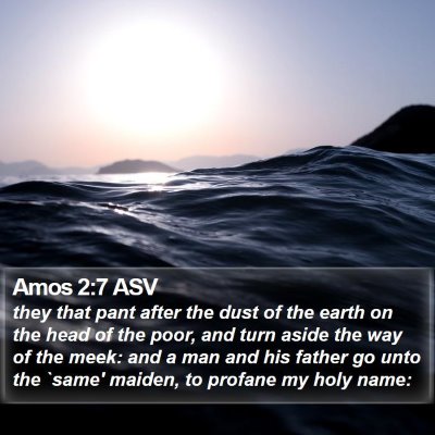 Amos 2:7 ASV Bible Verse Image