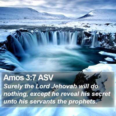 Amos 3:7 ASV Bible Verse Image