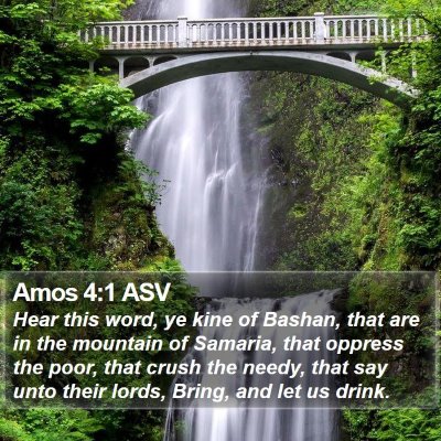 Amos 4:1 ASV Bible Verse Image