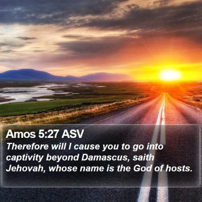Amos 5:27 ASV Bible Verse Image