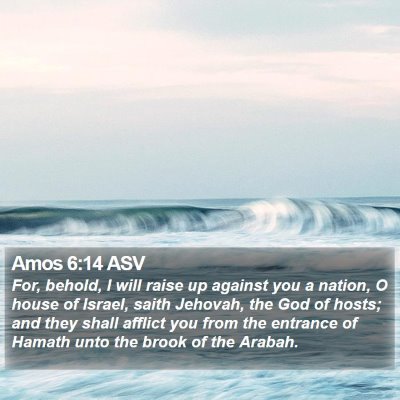 Amos 6:14 ASV Bible Verse Image