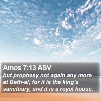 Amos 7:13 ASV Bible Verse Image