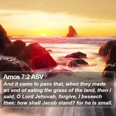 Amos 7:2 ASV Bible Verse Image
