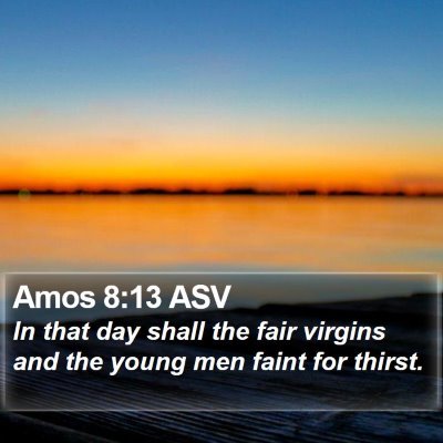 Amos 8:13 ASV Bible Verse Image