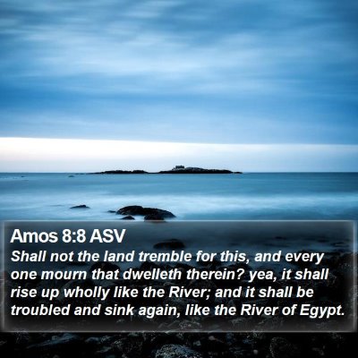 Amos 8:8 ASV Bible Verse Image