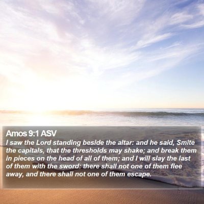Amos 9:1 ASV Bible Verse Image