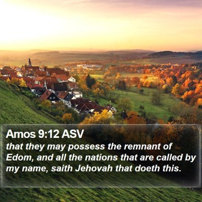 Amos 9:12 ASV Bible Verse Image