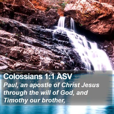 Colossians 1:1 ASV Bible Verse Image