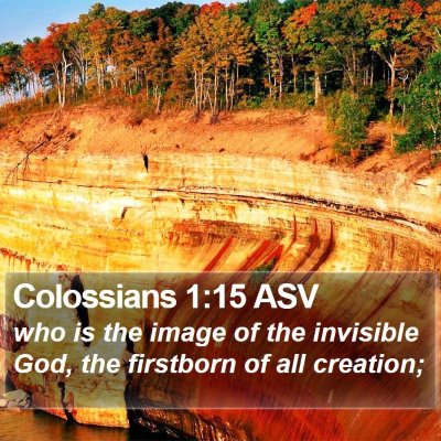 Colossians 1:15 ASV Bible Verse Image