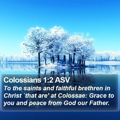 Colossians 1:2 ASV Bible Verse Image