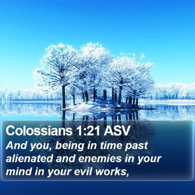 Colossians 1:21 ASV Bible Verse Image