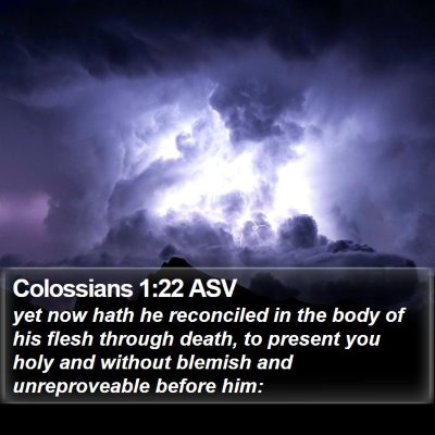 Colossians 1:22 ASV Bible Verse Image