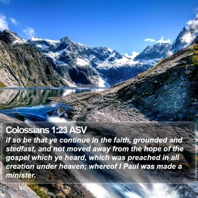 Colossians 1:23 ASV Bible Verse Image