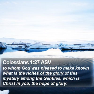 Colossians 1:27 ASV Bible Verse Image