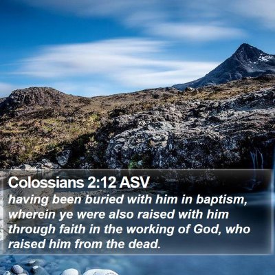 Colossians 2:12 ASV Bible Verse Image