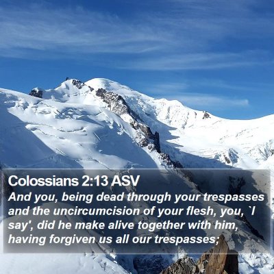 Colossians 2:13 ASV Bible Verse Image