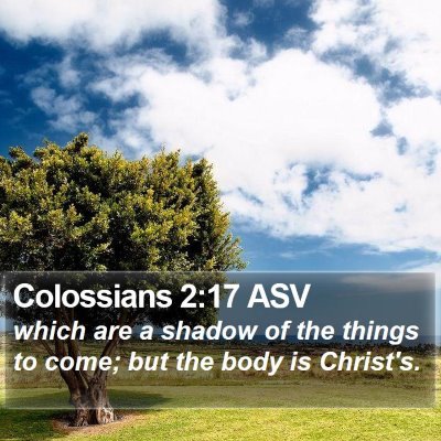 Colossians 2:17 ASV Bible Verse Image