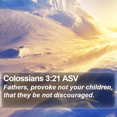 Colossians 3:21 ASV Bible Verse Image
