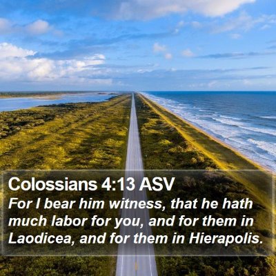 Colossians 4:13 ASV Bible Verse Image