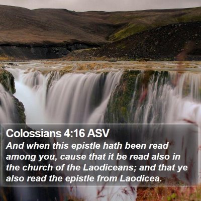 Colossians 4:16 ASV Bible Verse Image