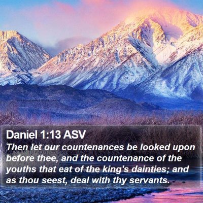 Daniel 1:13 ASV Bible Verse Image