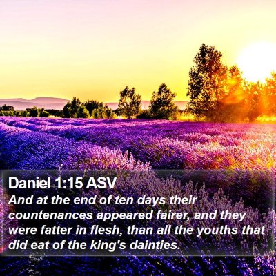 Daniel 1:15 ASV Bible Verse Image