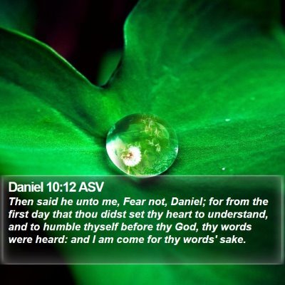 Daniel 10:12 ASV Bible Verse Image