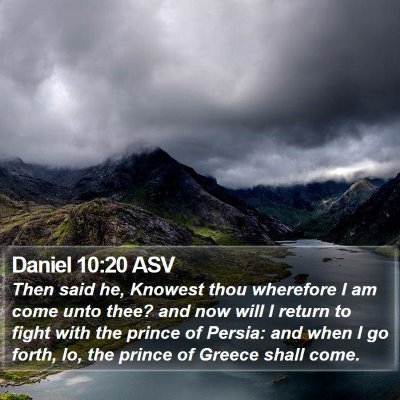 Daniel 10:20 ASV Bible Verse Image