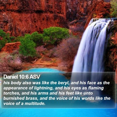 Daniel 10:6 ASV Bible Verse Image