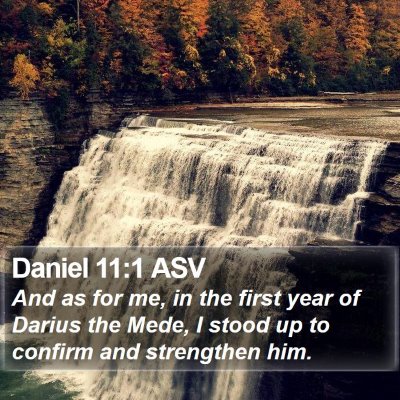 Daniel 11:1 ASV Bible Verse Image