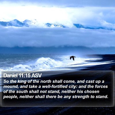 Daniel 11:15 ASV Bible Verse Image