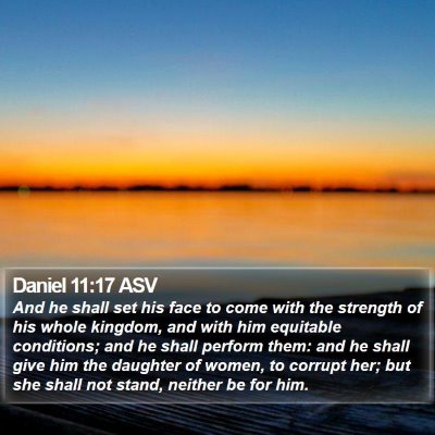 Daniel 11:17 ASV Bible Verse Image