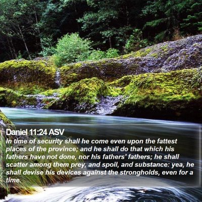 Daniel 11:24 ASV Bible Verse Image