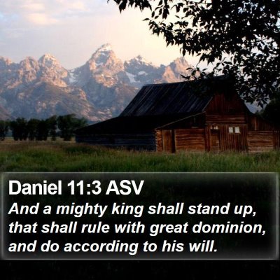 Daniel 11:3 ASV Bible Verse Image