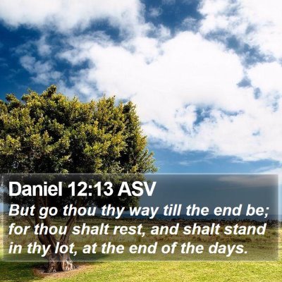 Daniel 12:13 ASV Bible Verse Image