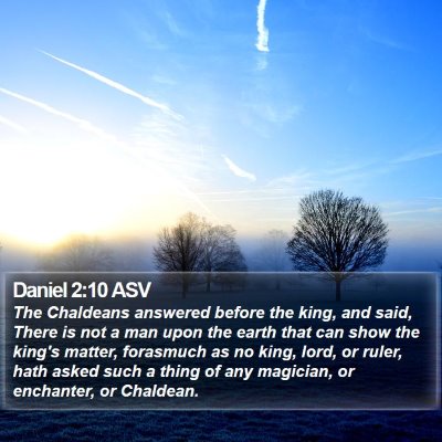 Daniel 2:10 ASV Bible Verse Image